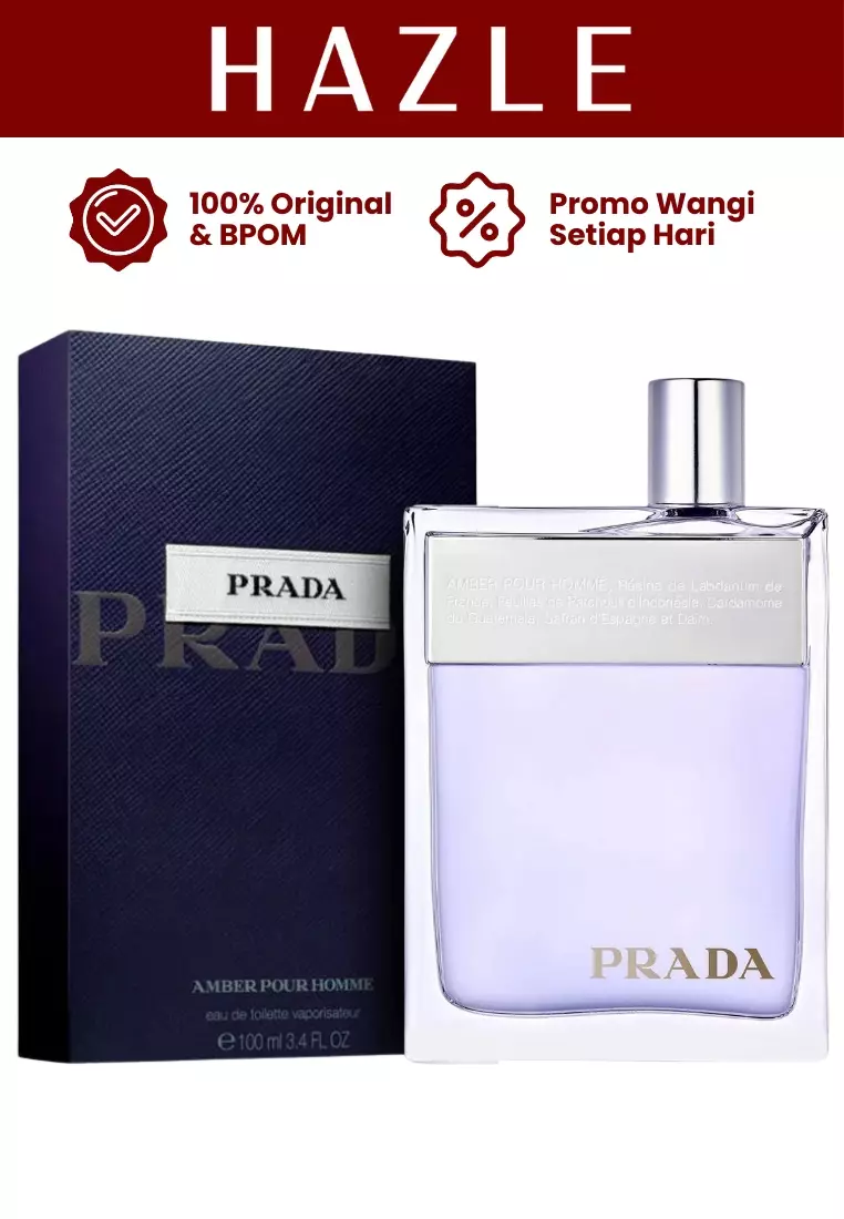 Jual Prada Amber Pour Homme Man EDT 100 ml Original 2025 ZALORA