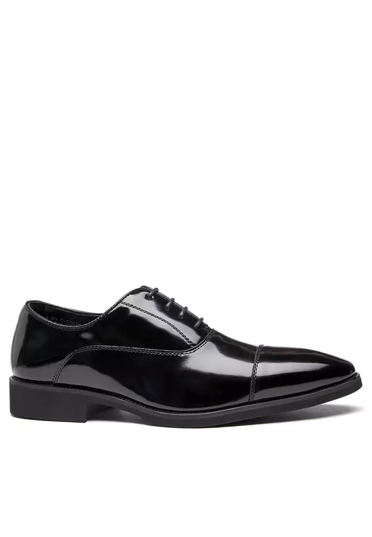 Glossy Leather Cap Toe Oxford Shoes KB22KB05-2