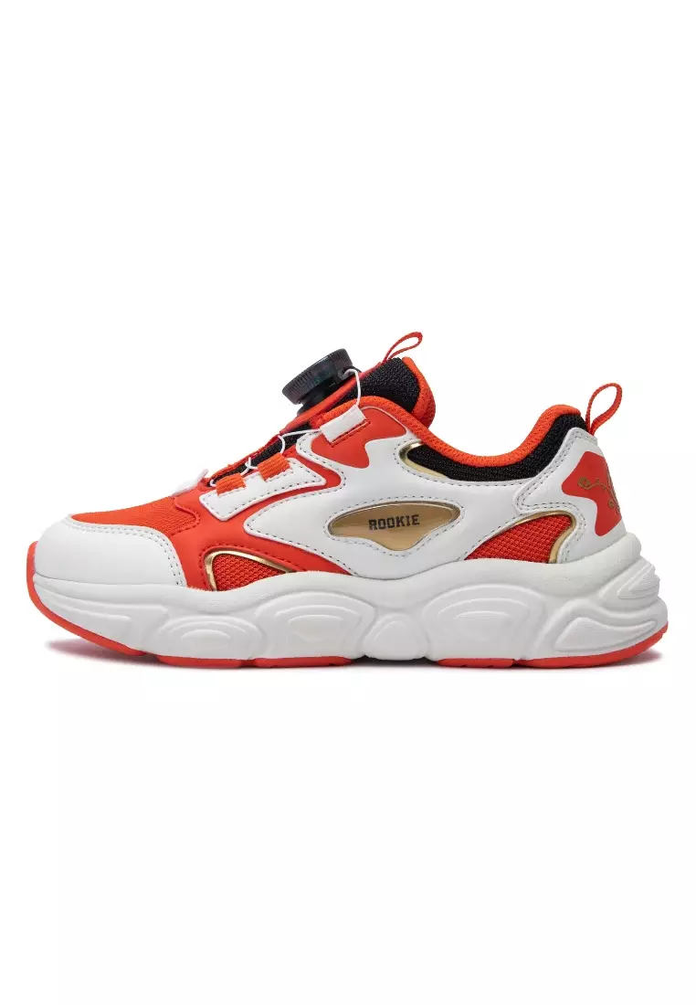 Chunky Sneaker Off-White/Red (Little Kids)