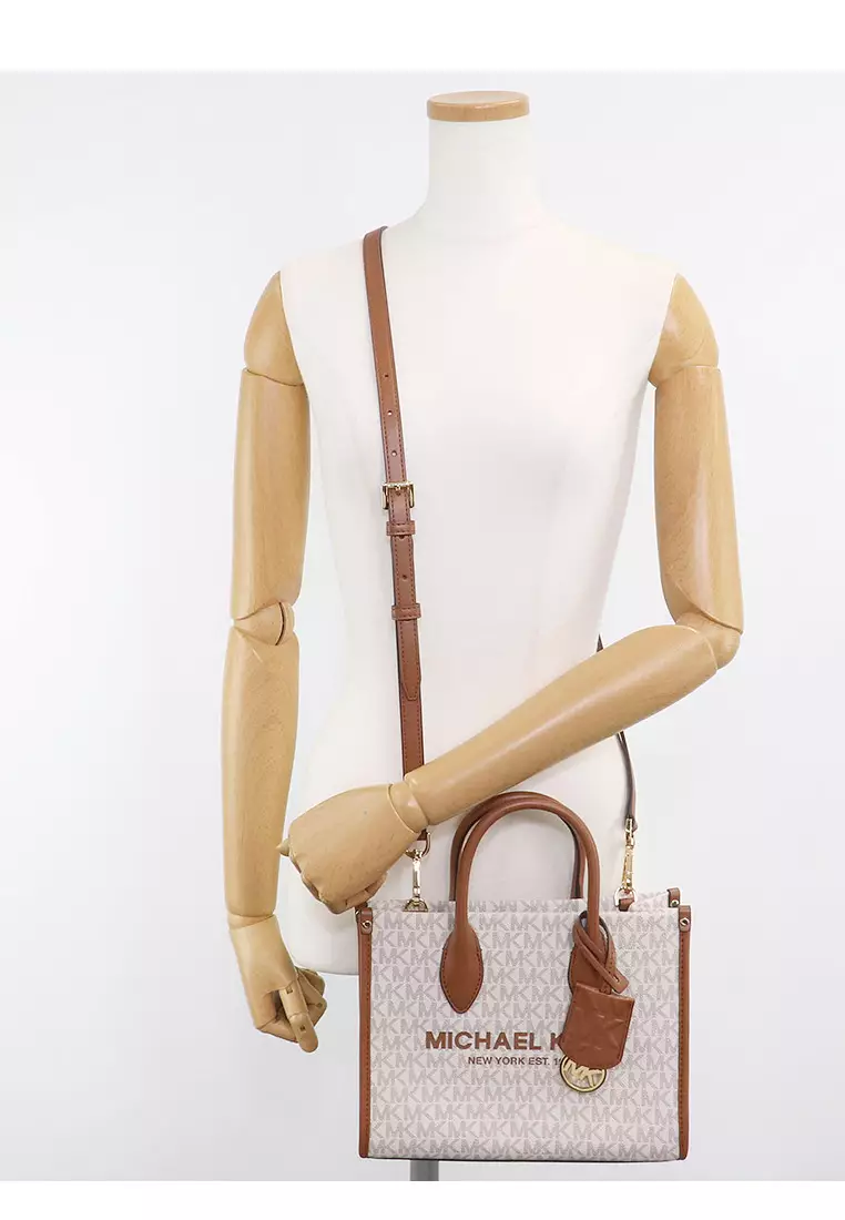 Mirella Small Logo Crossbody - Vanilla/Brown