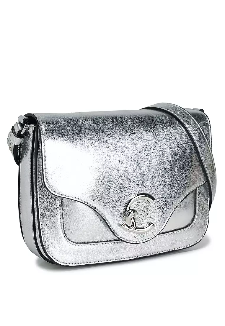 C-Me Smooth Metallic Crossbody Bag
