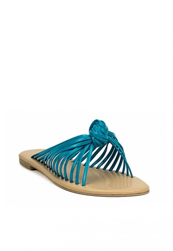 Cardam's Lifestyle Ecla Lne 00030 Aqua Blue Flat Sandals | ZALORA  Philippines