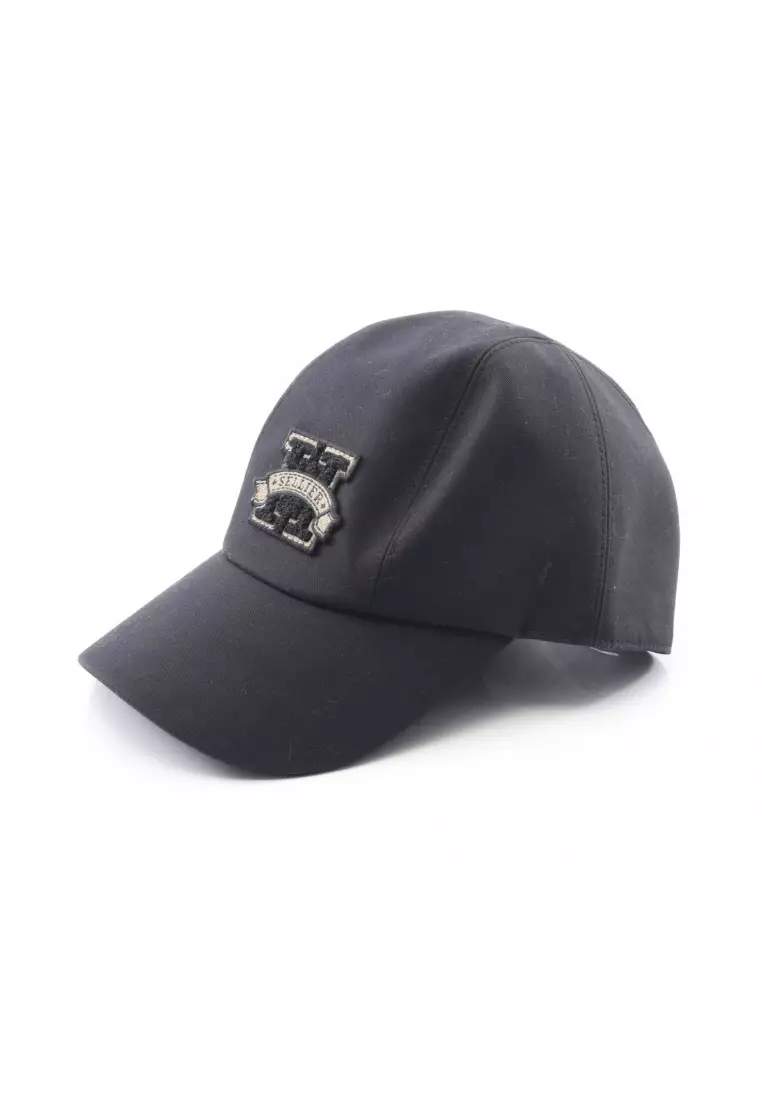 Casquette Hermès Femme Davis H Sellier - Noir - Taille 58 - Neuve Avec Boîte