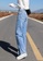 XAFITI 藍色 女式春季高腰彈力緊身牛仔褲 - 淺藍色 211CCAA94F3707GS_4