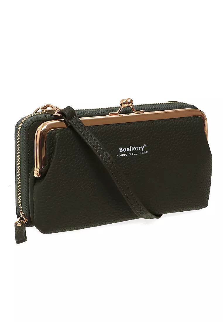 Tas Selempang Wanita Sling Bag Dompet Hp Multifungsi Many Slot Material PU Leather ORIGINAL