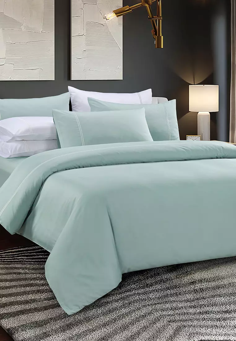 Buy 100 LongStaple Cotton 1000TC Coral Fitted Sheet Set (Hotel