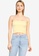 Hollister yellow Reversible Smocked Tube Top 64947AAE0AFD53GS_1
