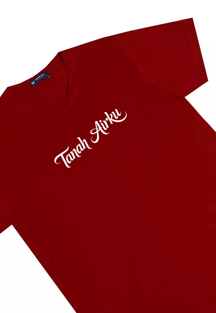 MTW96 Kaos 17 Agustus HUT RI "tanah airku" merah maroon instacool