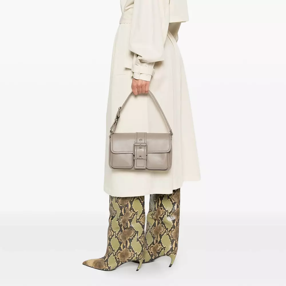 Colby Medium Leather Shoulder Bag Birch