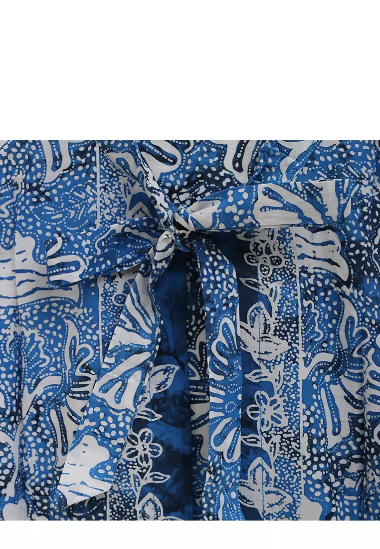 L.Blend Godho Outer Batik Wanita Biru