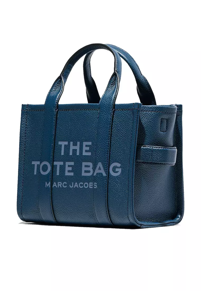Buy Marc Jacobs The Leather Small Tote Bag Traveler Tote Blue Sea