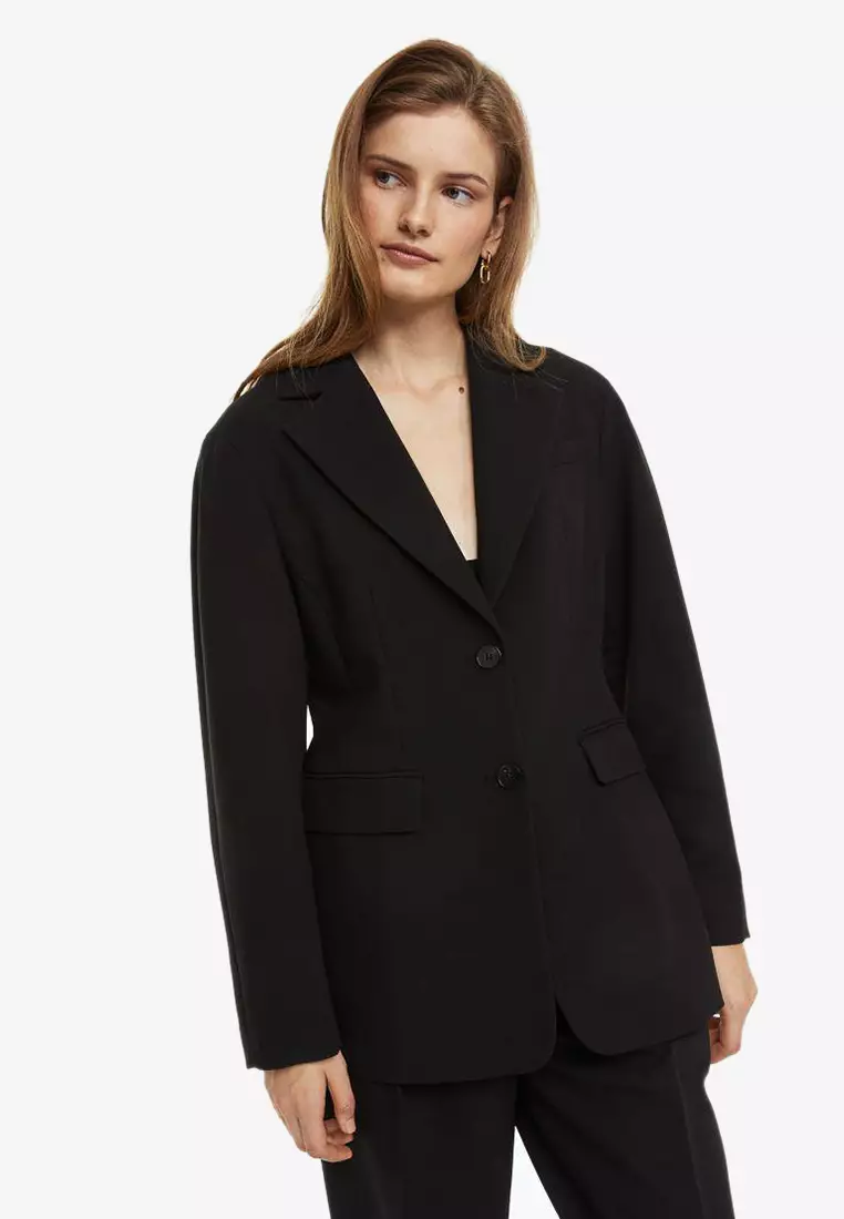 Black 2024 blazer h&m