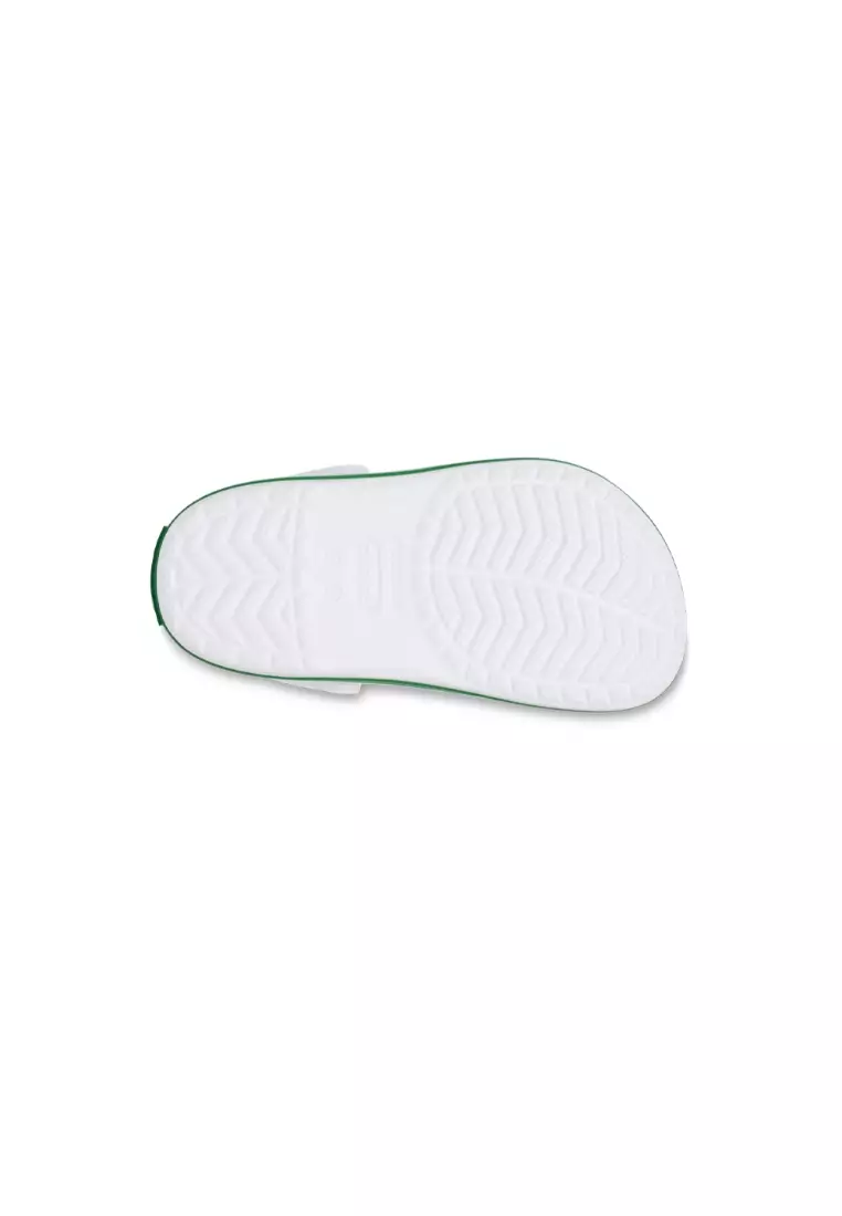 Kids' Crocband Clog In White Green Ivy