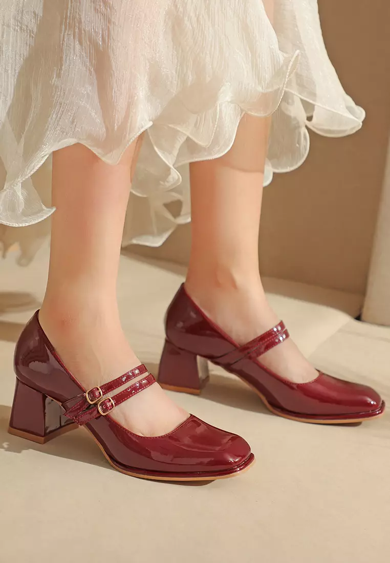 5CM Double Strap Mary Jane Shoes 595-3
