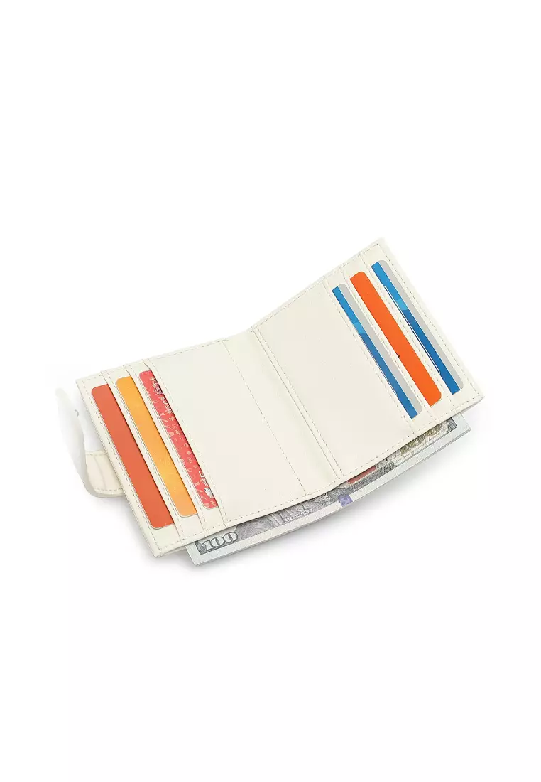 Women's Short Purse / Card Holder - White
