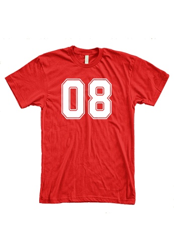 MRL Prints red Number Shirt 08 T-Shirt Customized Jersey 5E440AA08130DFGS_1