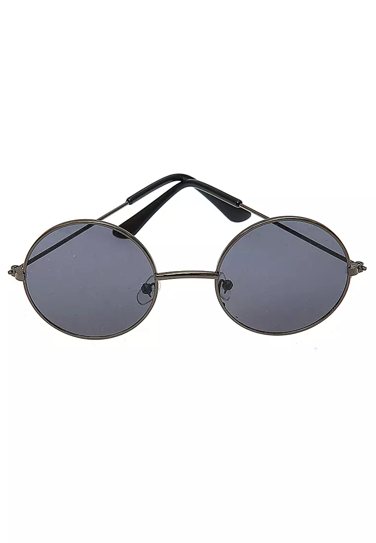 Ulrico Kacamata Anak Pria UV Protection Sunglasses Kids Round Design Frame Material Alloy ORIGINAL - Black