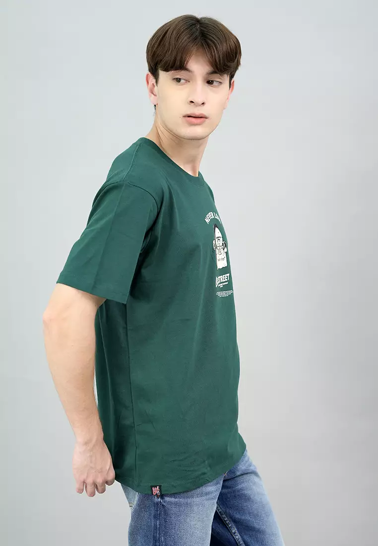 LGS Street - Kaos - Streetwear - Hijau - Unisex - ST.30.H094.032.C