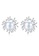 Rouse silver S925 Pastoral Style Flower Stud Earrings 00E4FACFFF5570GS_1