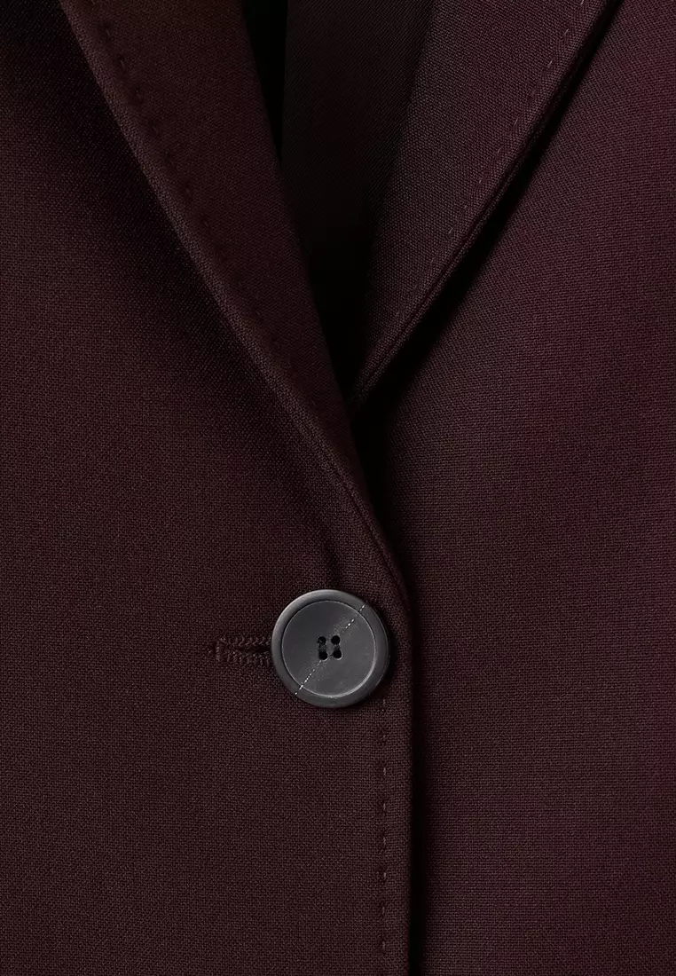 Straight-Fit Suit Blazer