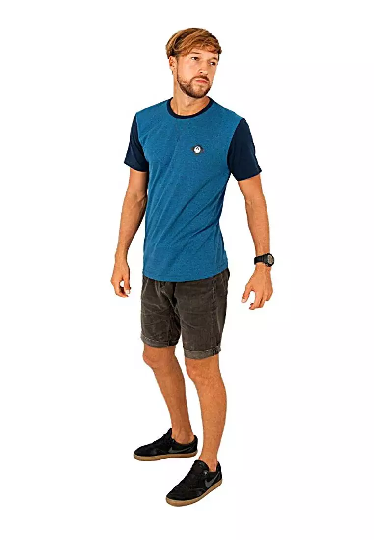 Dragon Kaos Pria Strip Biru Canny DMSTS903-SBL