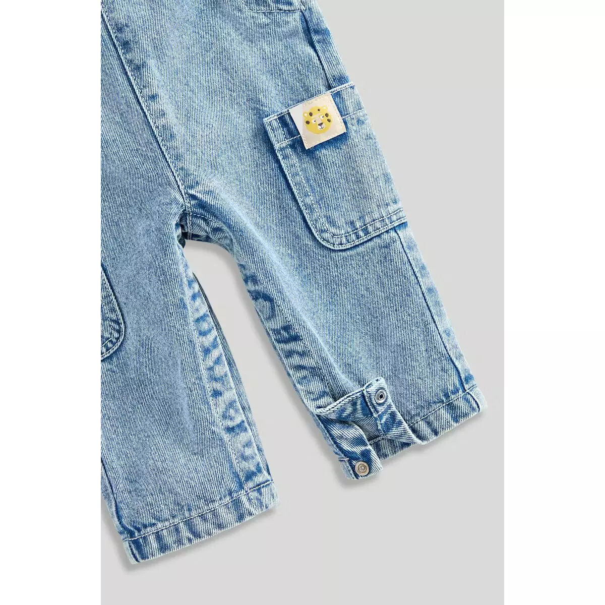 Mothercare Denim Dungarees and T-Shirt Set - Set Baju Bayi Laki-laki (Biru)