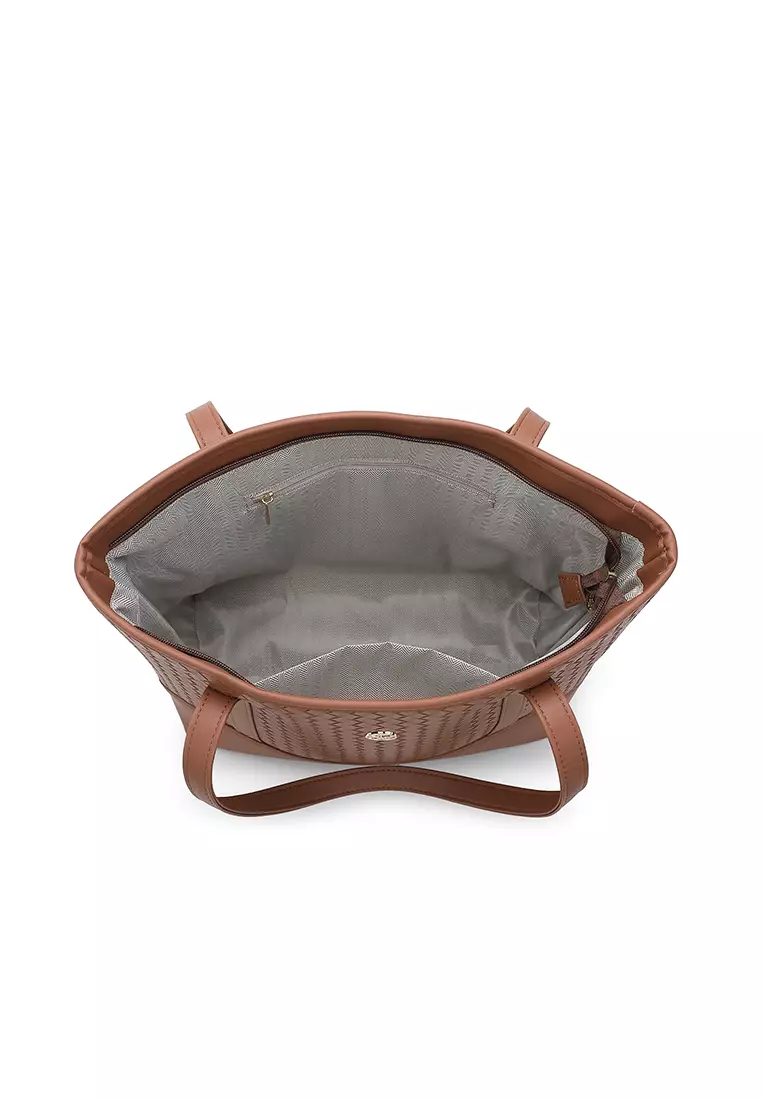 Women's Tote Bag / Shoulder Bag / Top Handle Bag - Brown