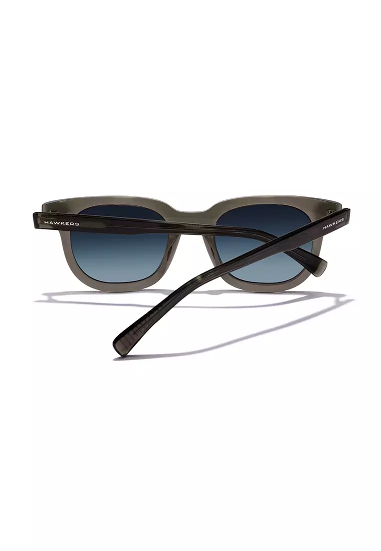 HAWKERS Grey Blue Denim Oasis Sunglasses For Men And Women, Unisex. Official Product Designed In Spain