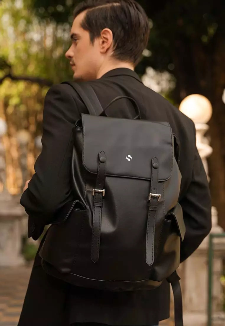 Leather backpack for men philippines discount