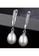 SUNRAIS silver Premium pearl silver drop earrings 195B4ACE3DD56EGS_3