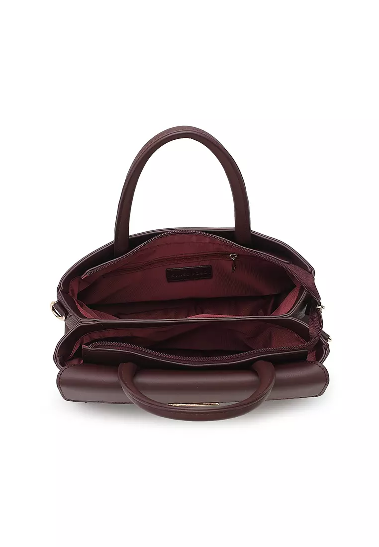 Women's Top Handle Bag / Sling Bag / Crossbody Bag / Shoulder Bag (Tas Tangan / Tas Selempang / Tas Bahu) - Merah