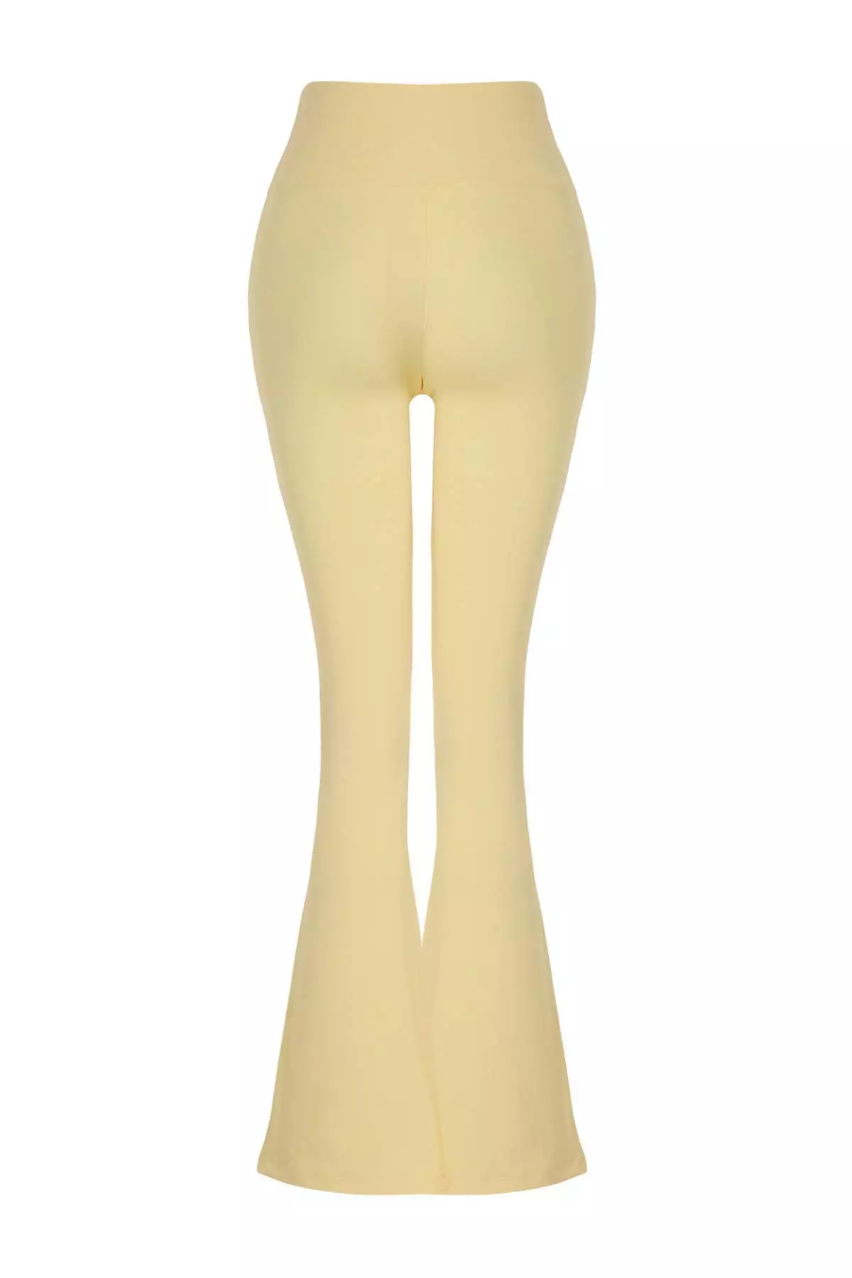 Yellow Brushed Scuba Leggings Sports Leggings Thmss26Ty00016