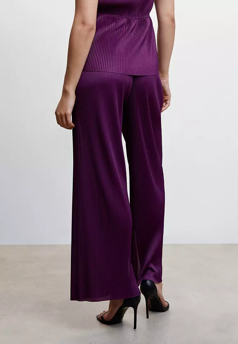 Pleated Palazzo Trousers