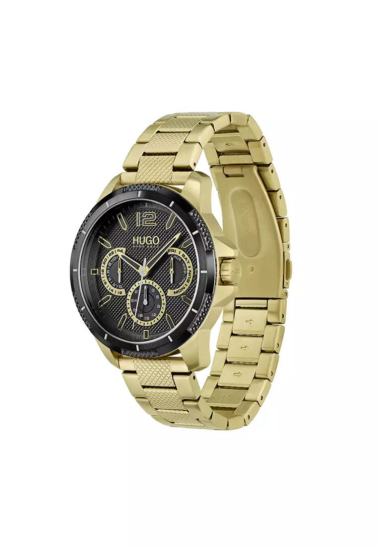 Mens hugo boss silver watch on sale