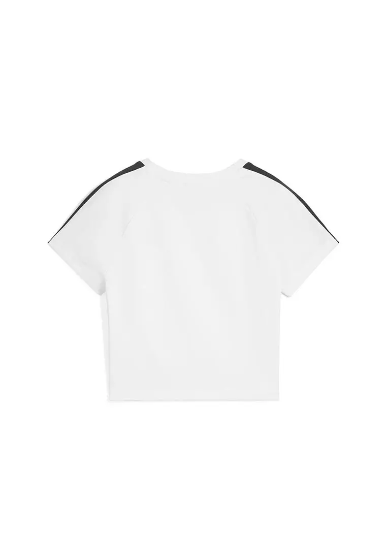 ★ PUMA★ T7 Baby Tee White 63189902 631899-02 T7-Women's-Baby-Tee