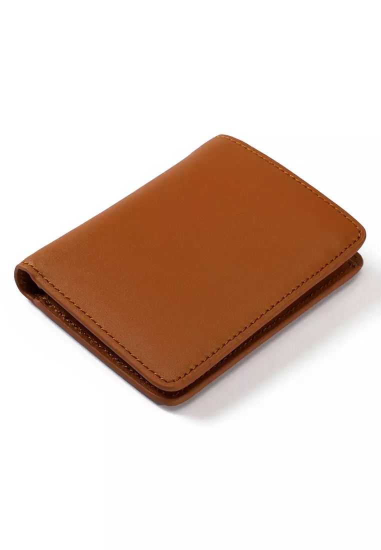 dv Leather wallet with coin purse and inside secret zip compartment Dark  Brown - Wallets Brands