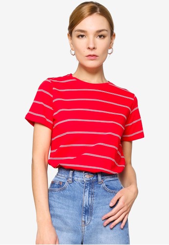Jual Lc Waikiki Striped Cotton T Shirt Original Zalora Indonesia