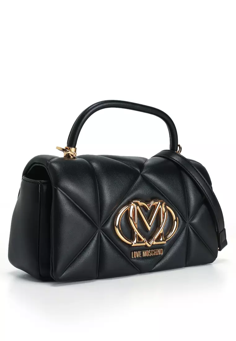 Embossed Quilted Top-Handle Bag (nt)