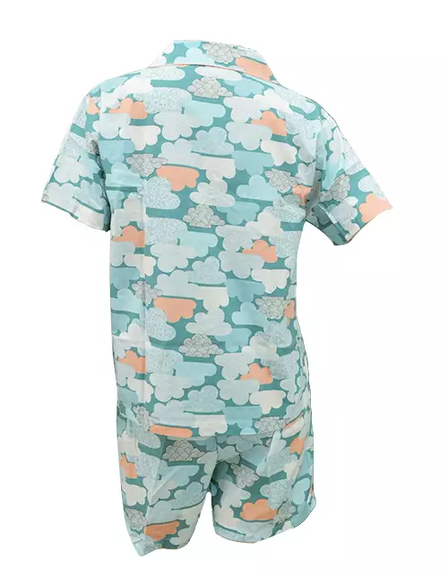 Luludi Piyama LNP 5123 - Hijau Motif Awan