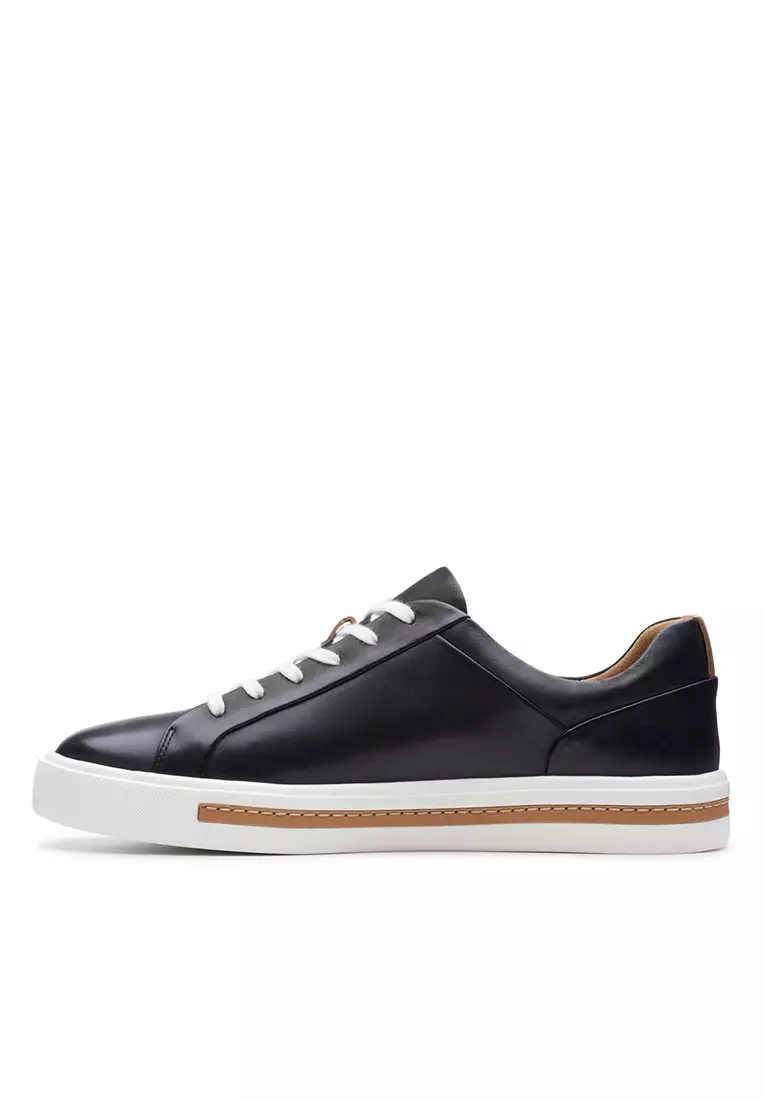 Womens Un Maui Lace Trainers - Black Leather
