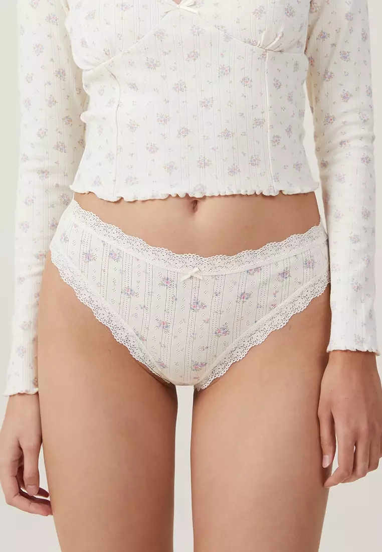 Natural Cotton Brazilian Panties