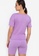 ZALORA ACTIVE purple Tie Front T-Shirt 4D65DAA3ADCEDCGS_2