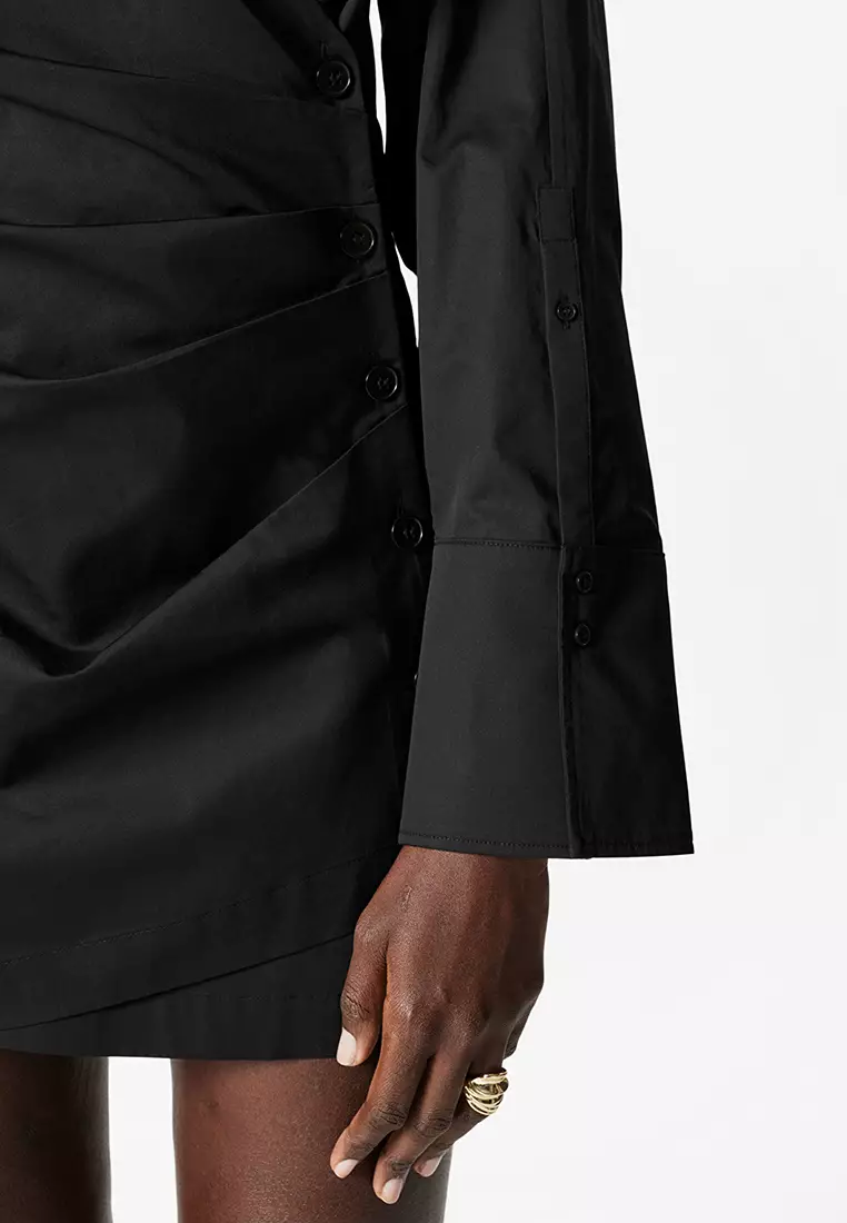 Wrap Shirt Mini Dress