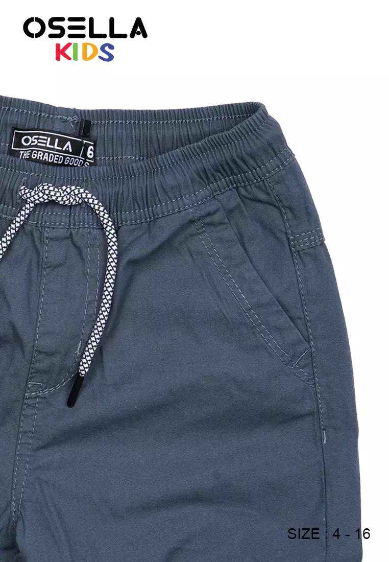 OSELLA BASIC REGULAR CHINOS IN DARK GREY