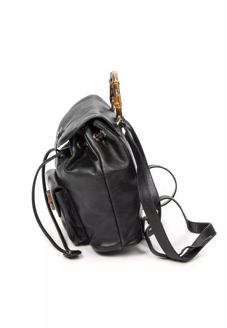 Buy Gucci Pre-Loved Mini Bamboo Backpack 2026 Online | ZALORA