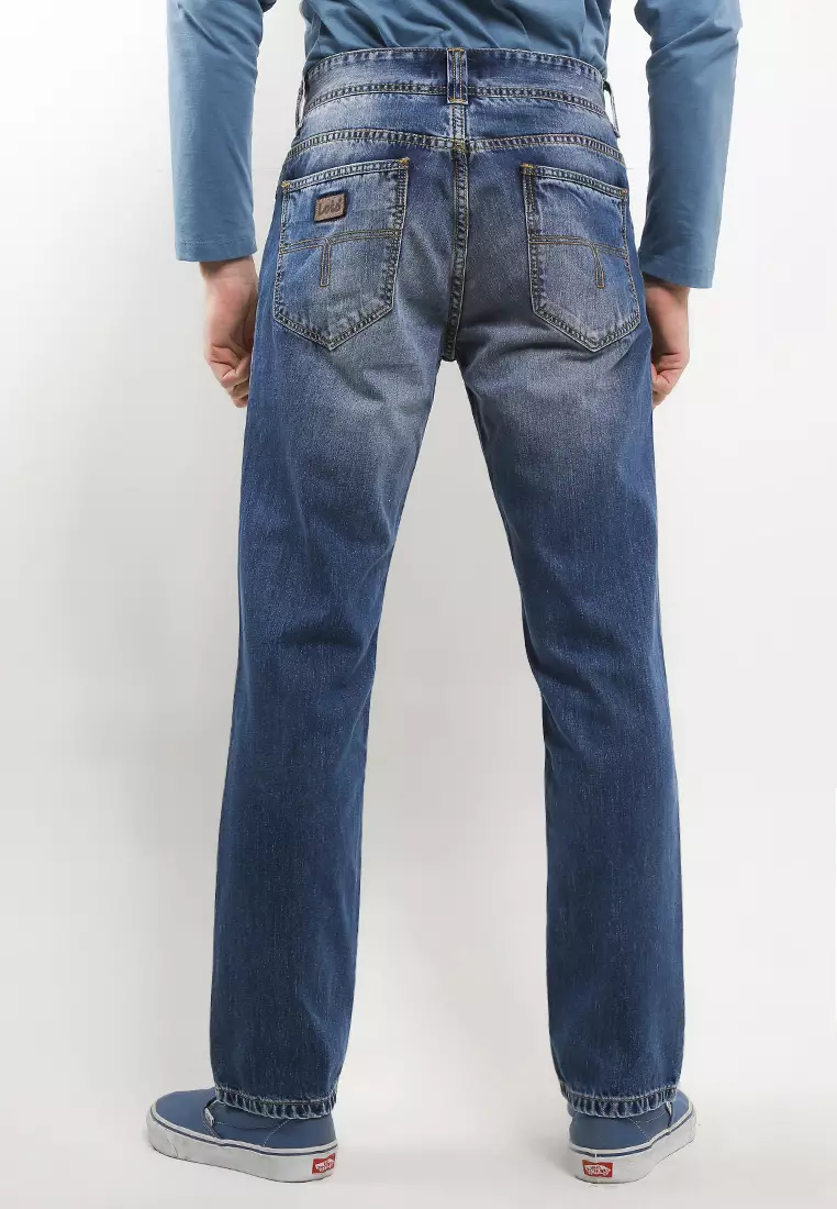 Basic Straight Fit Denim Pants BFS2301D