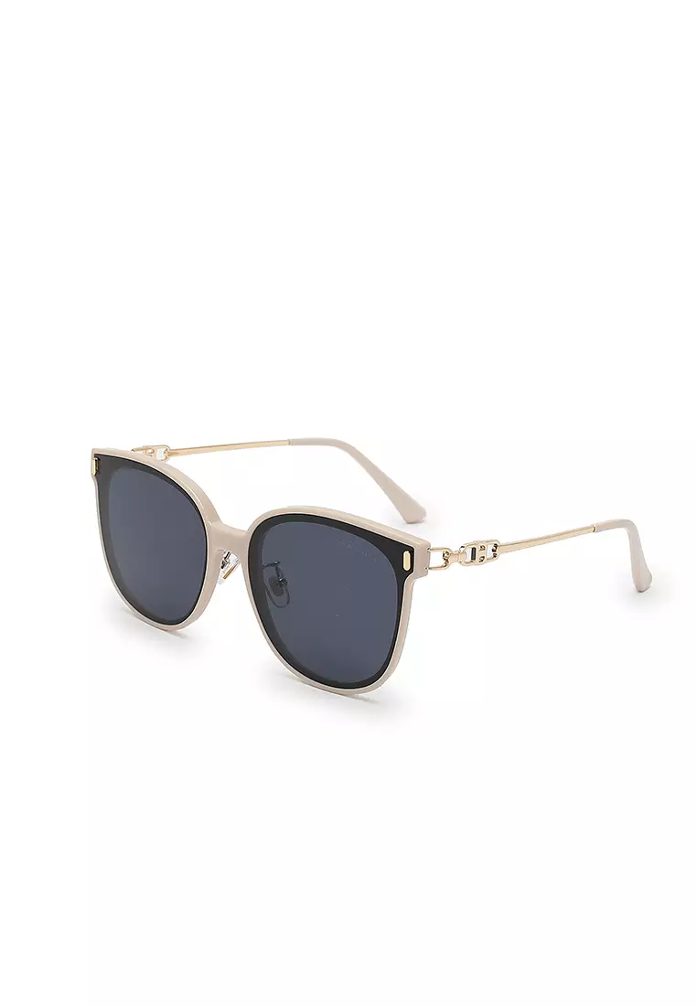 Unisex Fashion Sunglasses - Beige / Grey