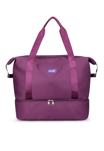 Twenty Eight Shoes purple VANSA Simple Nylon Travel Tote Bag VBW-Tb1152 788FDAC310C7EBGS_1