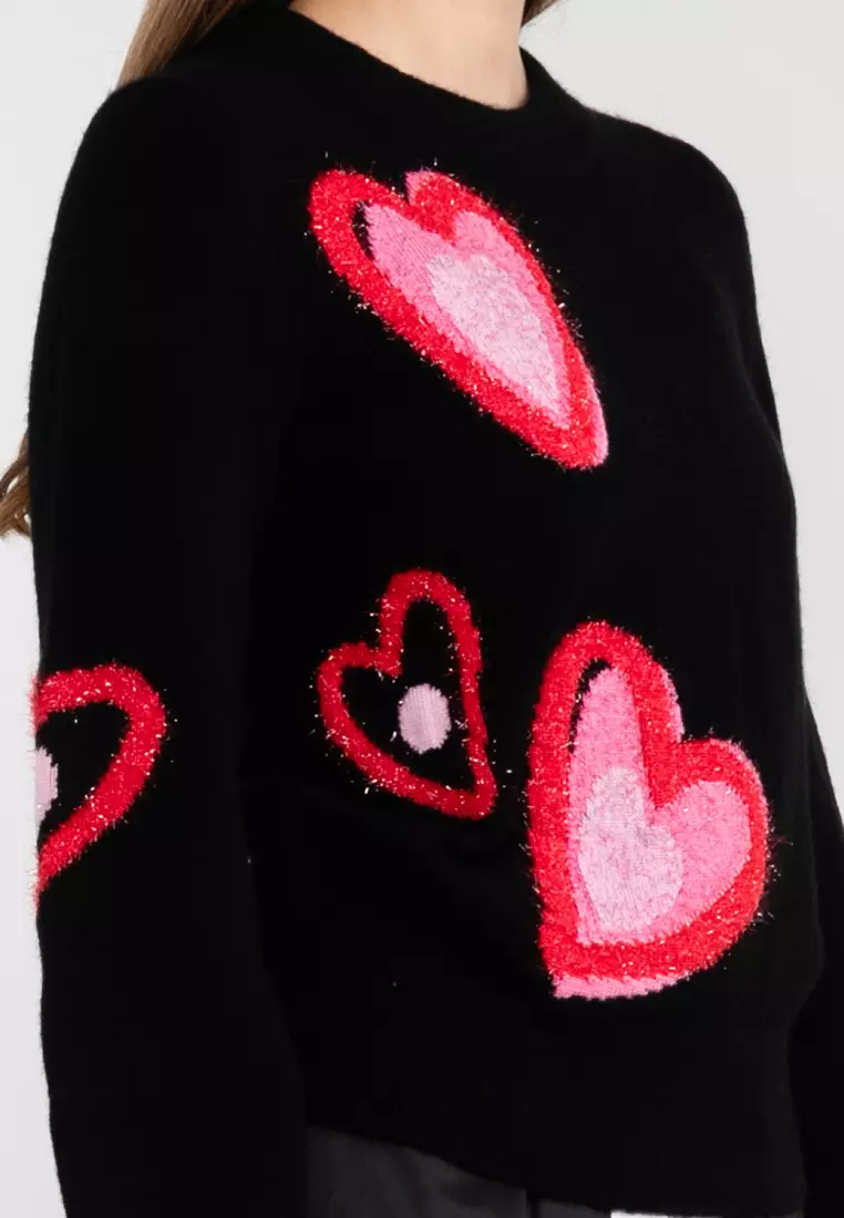 Kate Spade Overlapping Hearts Sweater (hz) 2024 | Buy Kate Spade