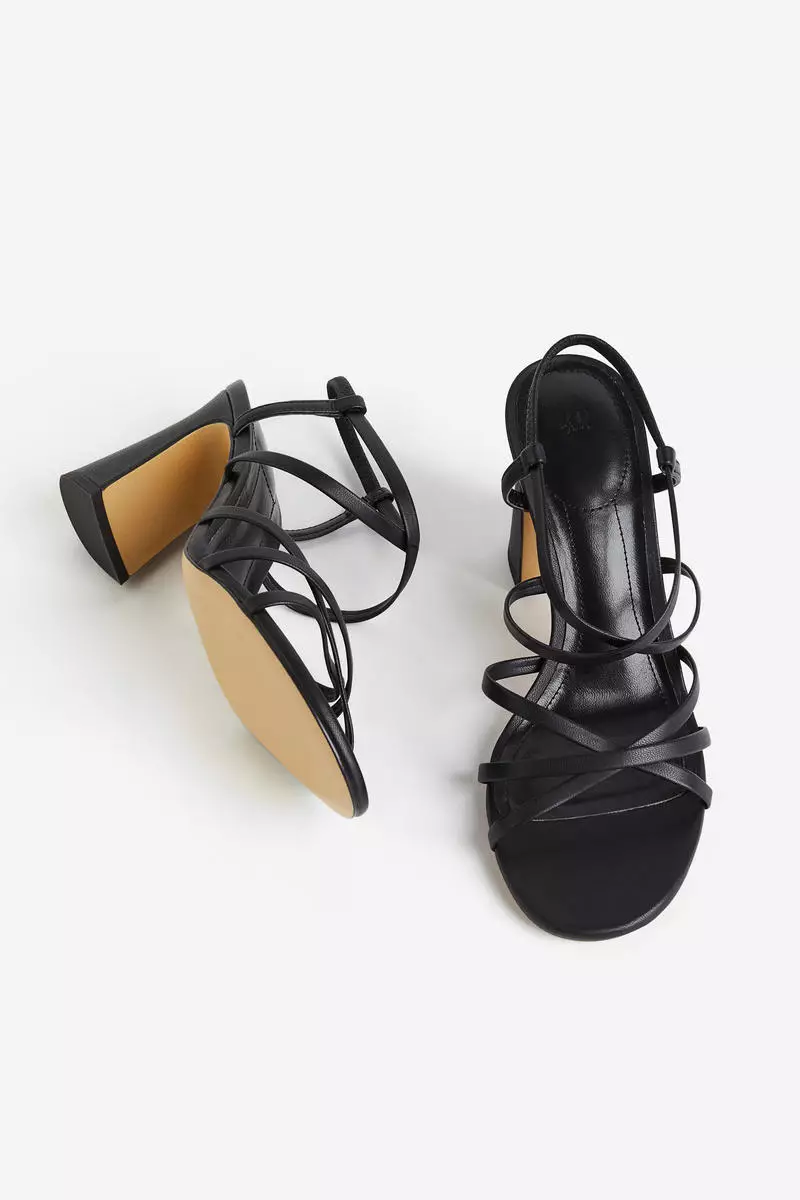 Strappy heeled sandals